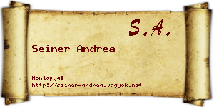 Seiner Andrea névjegykártya