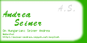 andrea seiner business card